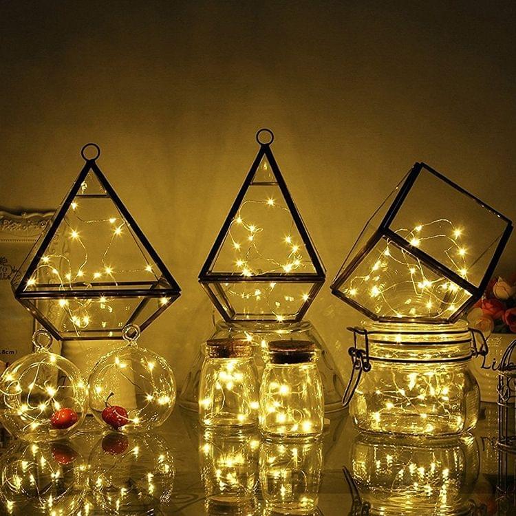 2m Silver Color Copper Wire String Light Festival Lamp / Decoration Light Strip