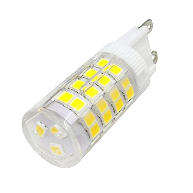 10 PCS YWXLight G9 5W 2835SMD 51LEDs Ceramics Light LED Corn Light Bi-pin Lights, AC 220-240V (Cool White)