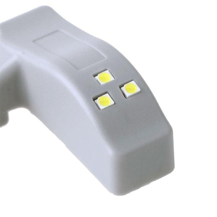 6 PCS YWXLight Induction Wardrobe Closet Inner Hinge Light Door Clip LED Night Light (Warm White)