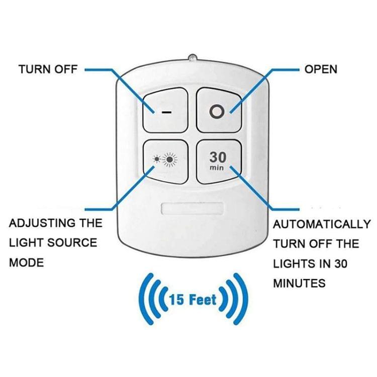 5W 3 x COB Night Light 5 LEDs Wall Lamp with Remote Control