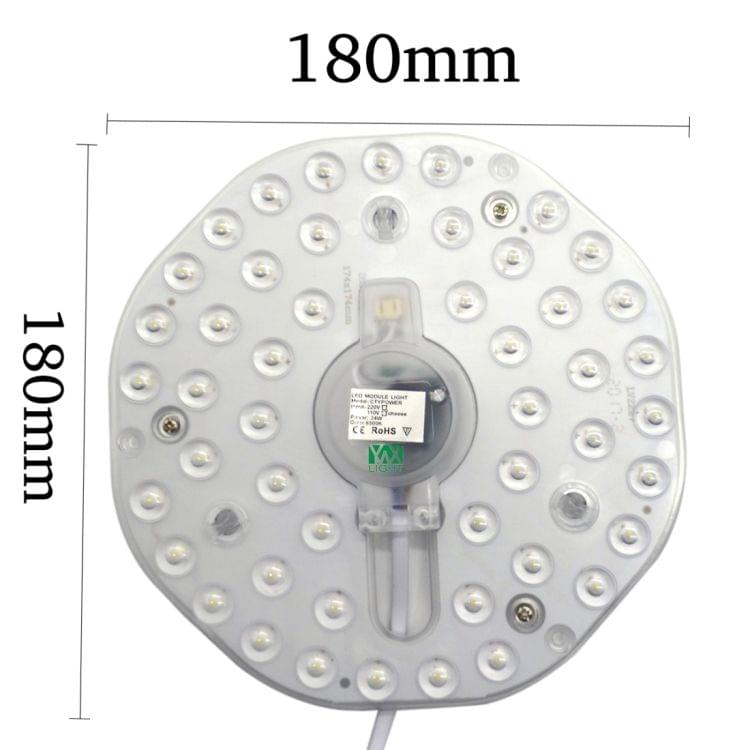 24W 48 LEDs SMD 2835 6000-6500K LED Module Lamp Bulb Panel Ceiling Light Modified Light Source, AC 220-240V(White Light)