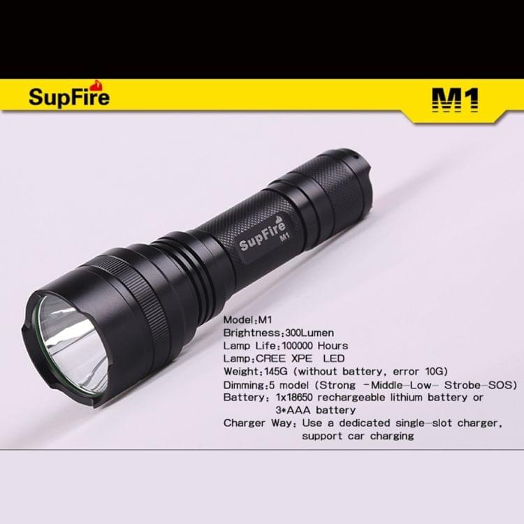 SupFire M1 CREE XPE 3W IP67 Waterproof Strong LED Flashlight