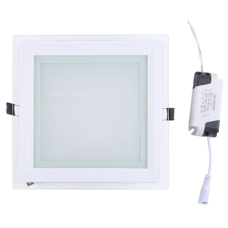 18W 20cm Square Glass Panel Light Lamp with LED Driver