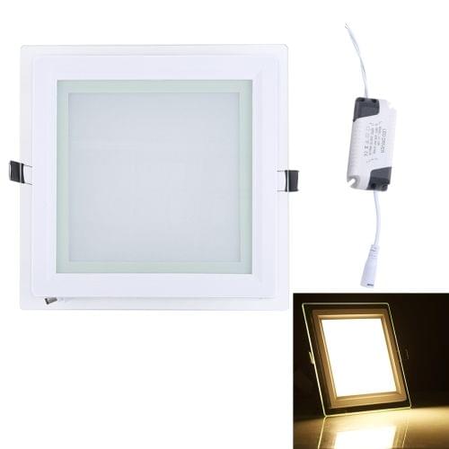18W 20cm Square Glass Panel Light Lamp with LED Driver