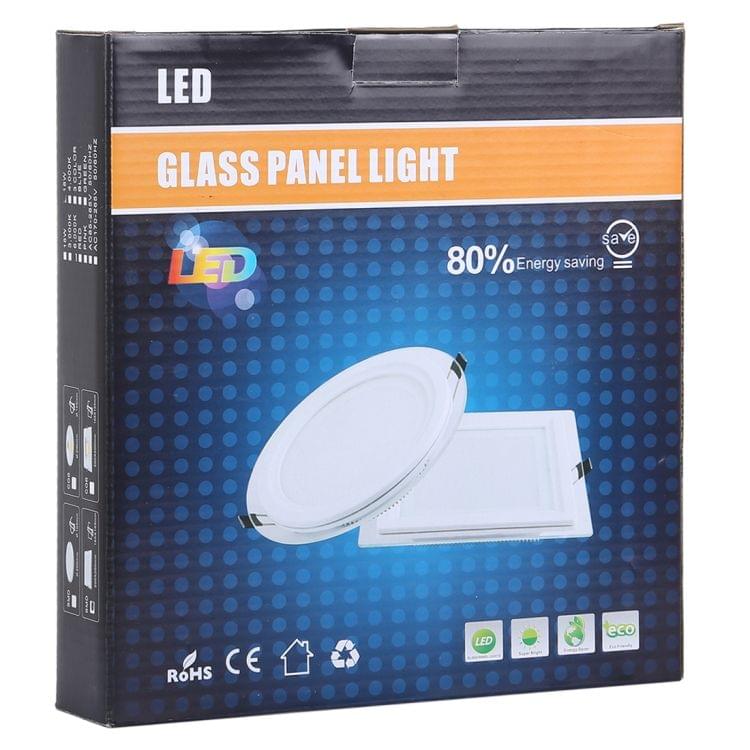 18W 20cm Square Glass Panel Light Lamp with LED Driver