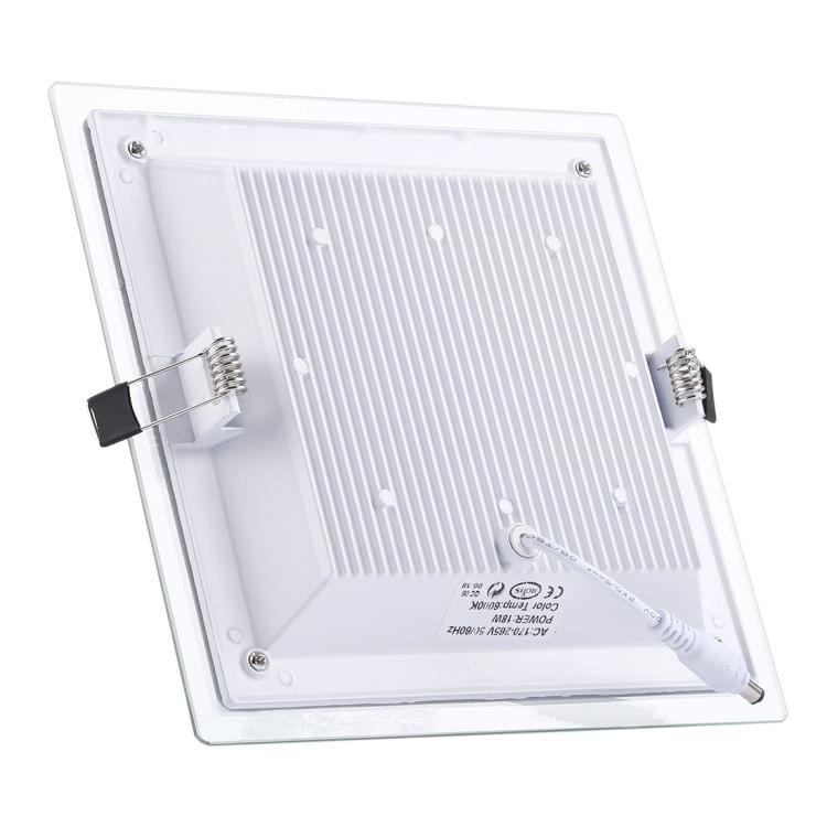 18W 20cm Square Glass Panel Light Lamp with LED Driver