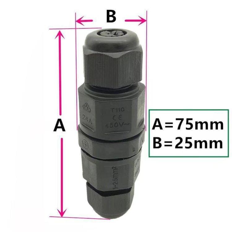 XY-16 IP68 Waterproof 3 Pin Straight Cable Connector