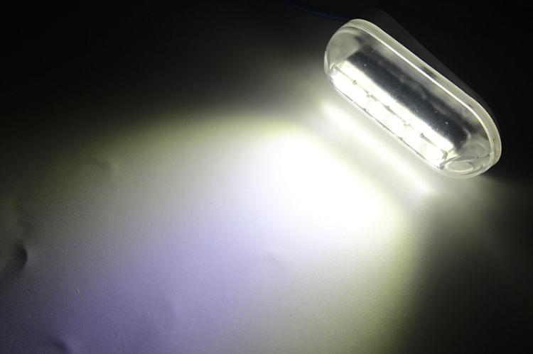 6 LEDs Underwater Fishing Light IP68 Waterproof Boat Night Light Water Landscape Lighting for Marine Boat, Cable Length: 1.2m, DC 12V(White Light)