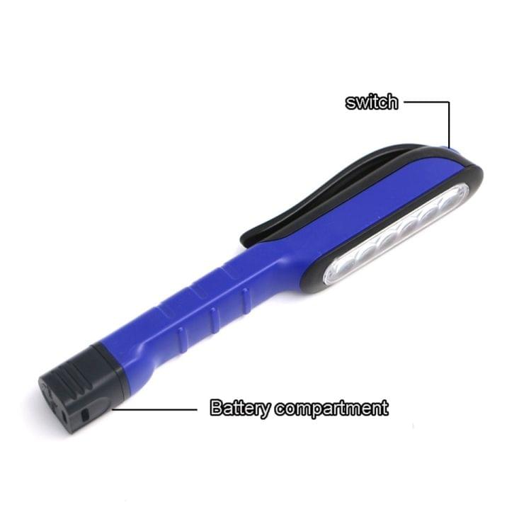 3W Multifunction LED Torch Light Pen Clip Flashlight Work Handy Flashlight(Blue)