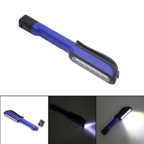 3W Multifunction LED Torch Light Pen Clip Flashlight Work Handy Flashlight(Blue)