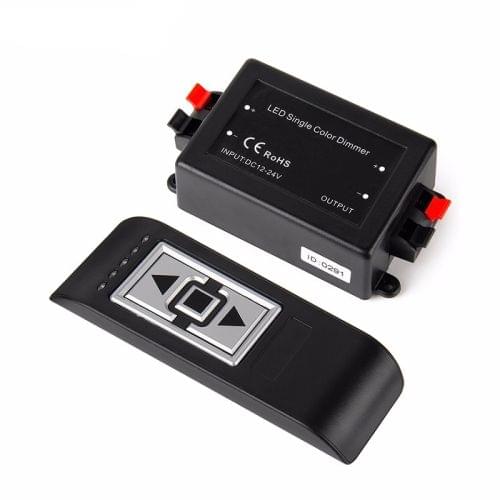3 Key RF Wireless 12-24V LED Dimmer Controller for SMD 3528 SMD 5050 Single Color 12v Led Strip Iight,DC 12v 96w/24v 192w