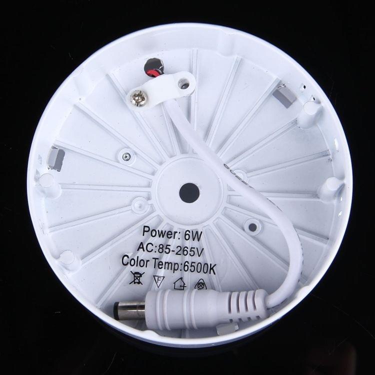 6W Round White Light LED Ceiling Panel Light
