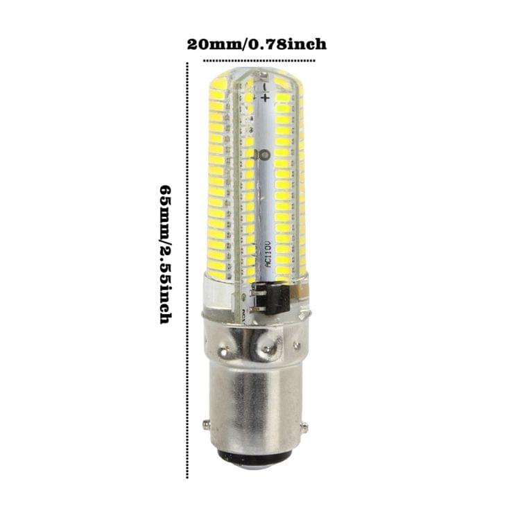 6 PCS YWXLight BA15D 7W AC 220-240V 152LEDs SMD 3014 Energy-saving LED Silicone Lamp (Cold White)
