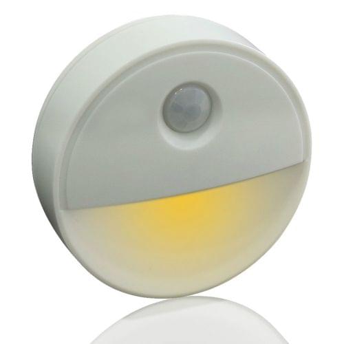 2 LEDs PIR Motion Sensor LED Novelty Lighting Sensitive Wall Ceiling Nightlight Cabinet Hallway Pathway Lamp(Warm White)