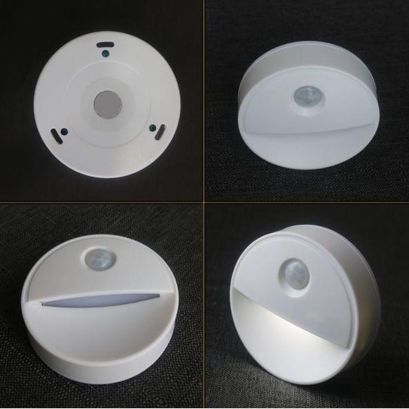 2 LEDs PIR Motion Sensor LED Novelty Lighting Sensitive Wall Ceiling Nightlight Cabinet Hallway Pathway Lamp(Warm White)