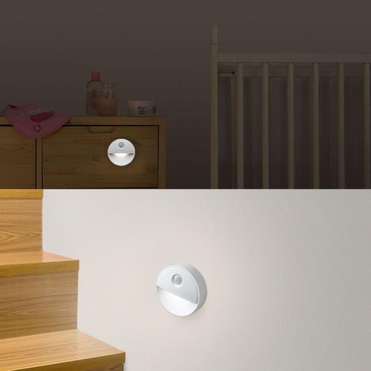 2 LEDs PIR Motion Sensor LED Novelty Lighting Sensitive Wall Ceiling Nightlight Cabinet Hallway Pathway Lamp(Warm White)