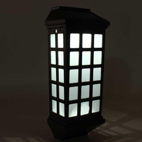 Extended Outdoor Solar Wall Lamp IP65 Waterproof Courtyard Garden Villa Wall Fence Stair Light(White Light)