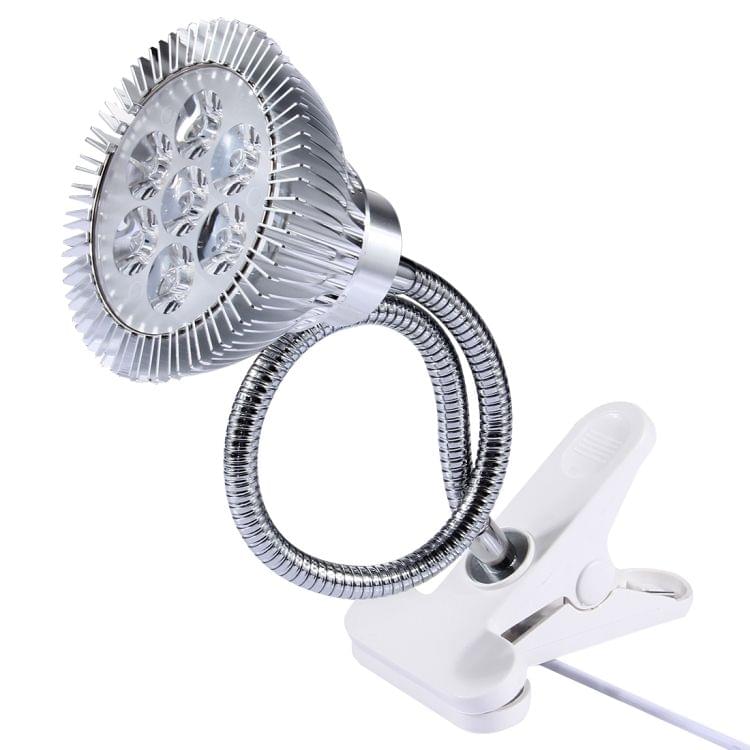 7W Red Light + Blue Light Flexible Lamp Holder Clip Style LED Plant Growth Light