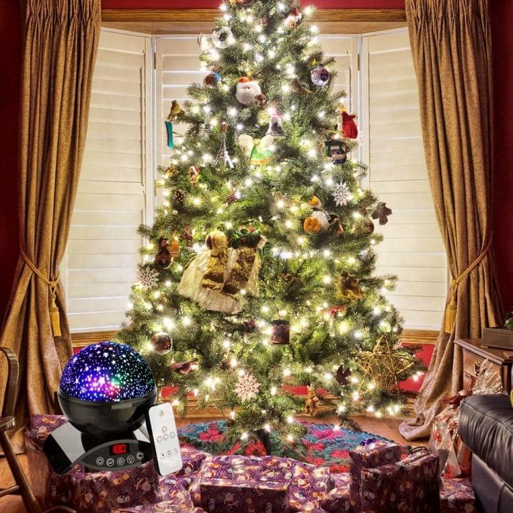 LED Night Light Rotating Remote Control Star Projector Moon Lights gifts for women party Kid Baby Children Lamp(white)