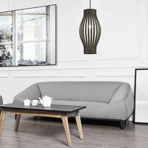 LAMPZ00E A-05G E14 / E27 Concise Style Straight Stripes Non-woven Fabric Lamp Shade, Not Included Light Bulb, Cable and Lamp Base