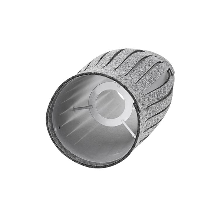 LAMPZ00E A-05G E14 / E27 Concise Style Straight Stripes Non-woven Fabric Lamp Shade, Not Included Light Bulb, Cable and Lamp Base