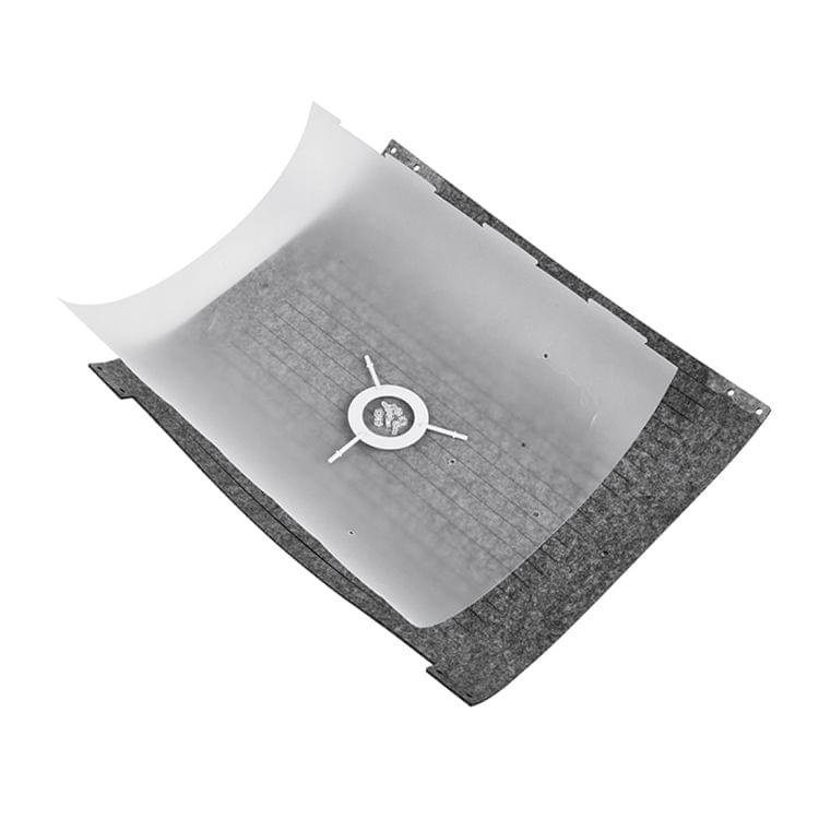 LAMPZ00E A-05G E14 / E27 Concise Style Straight Stripes Non-woven Fabric Lamp Shade, Not Included Light Bulb, Cable and Lamp Base