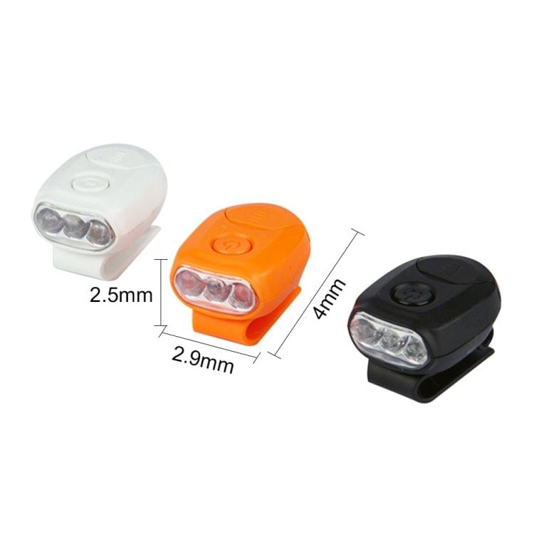 Portable 90 Degrees Adjustment Mini LED Hat Clip Light Headlight Headlamp for Camping, Fishing, Hiking(White)