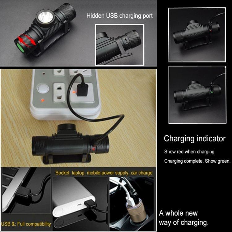 D10 5W XML-2 IPX6 Waterproof Headband Light