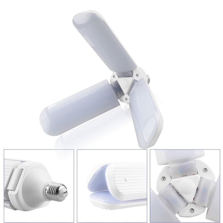 E27 45W AC 86-256V 2800LM Multi-function Adjustable Fan Blade Led Bule