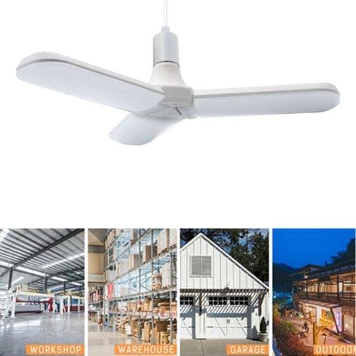 E27 45W AC 86-256V 2800LM Multi-function Adjustable Fan Blade Led Bule