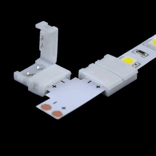 10 PCS 10mm 2 Pin T Type PCB FPC Board Splitter Connector for SMD 5050 LED Strip