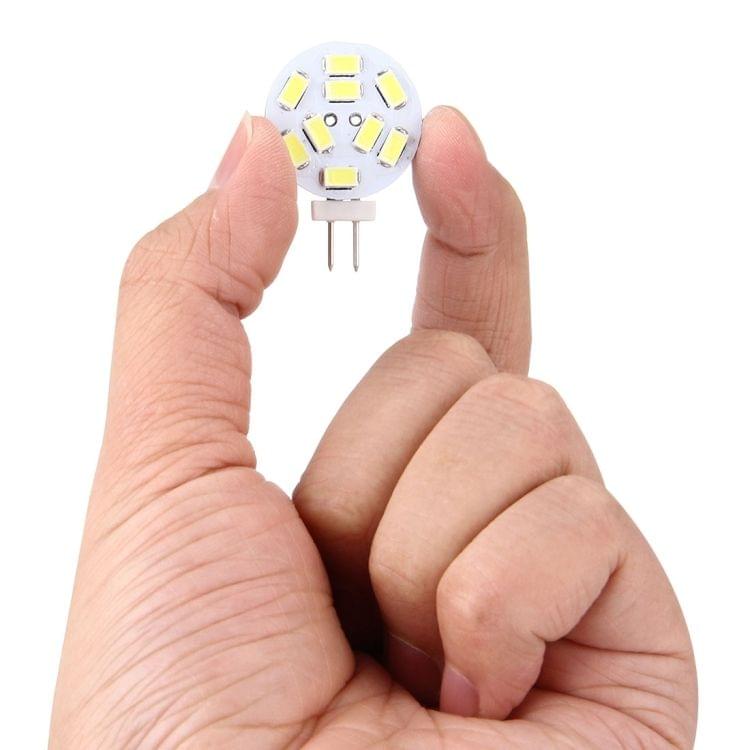 G4 4W, White Light, 200LM 9 LED SMD 5730 Round Decorative Light for Indoor / Outdoor Decoration, DC 12V, Back Pins