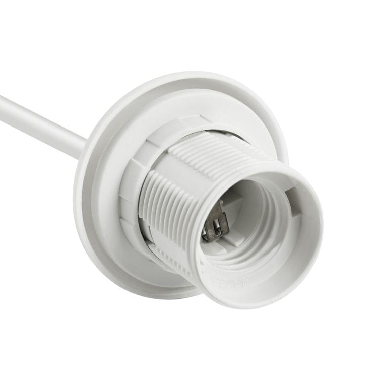 LAMPZ00E S11-01 E27 Screw Bulb Base Lamp Bulb Holder with 1m Electric Wire, Not Included Light Bulb, AC 220V, VDE Certificated(White)