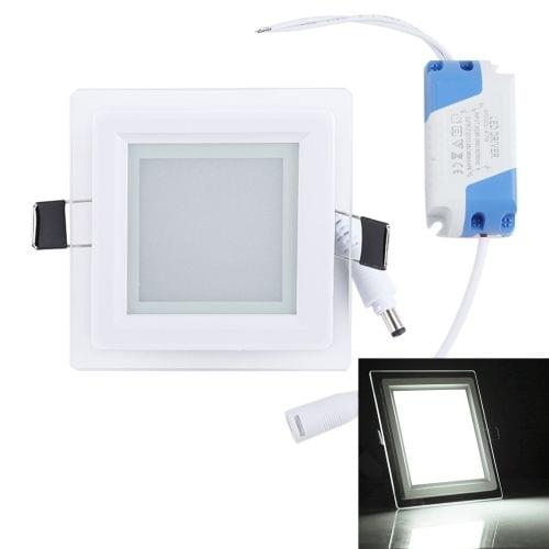 6W Light 10cm Square Glass Panel Light Lamp with LED Driver