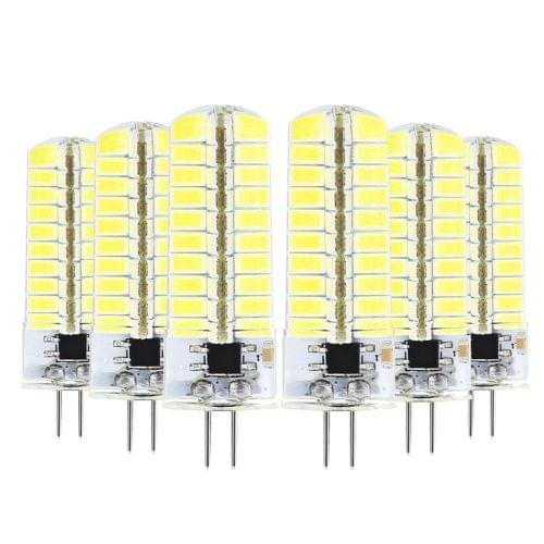 6 PCS YWXLight G4 5W AC 220-240V 80LEDs SMD 5730 Energy-saving Silicone Double Needle Lamp (Cold White)