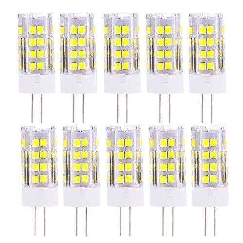 10 PCS YWXLight G4 5W 2835SMD 51LED Ceramics Light LED Corn Light, AC 220-240V (Cool White)