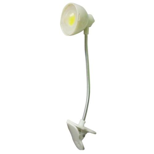Adjustable Soft Lighting Effect Eye Protection Clip Reading Lamp Night Light Mini Portable Cute Flexible LED Book Light(White)