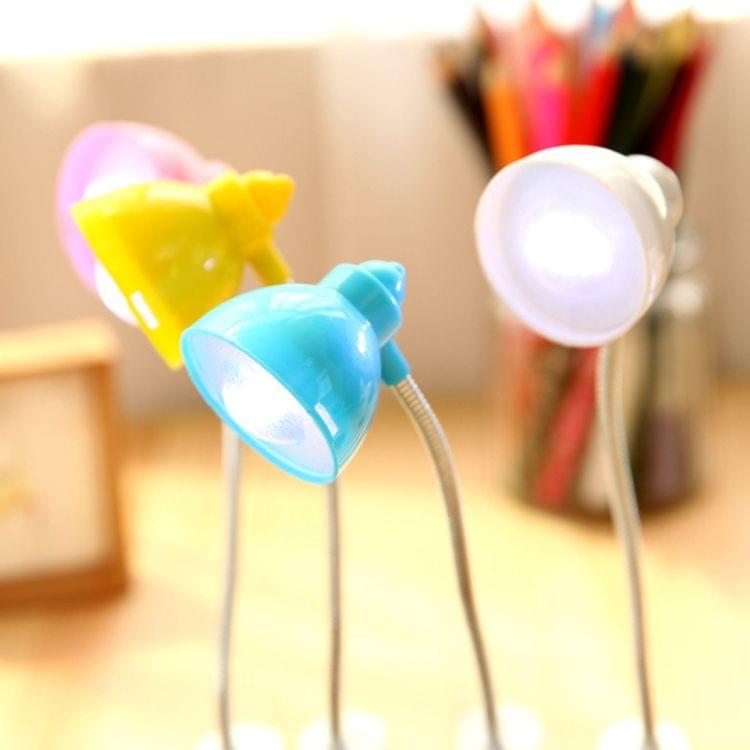 Adjustable Soft Lighting Effect Eye Protection Clip Reading Lamp Night Light Mini Portable Cute Flexible LED Book Light(White)