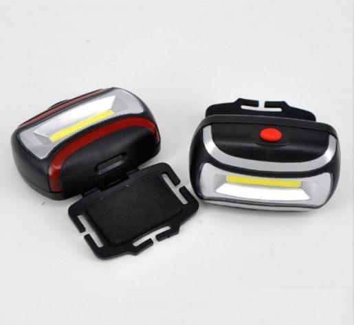 2 PCS 3W Portable Mini COB LED Headlamp Head Lamp Torch with 3 Lighting Modes