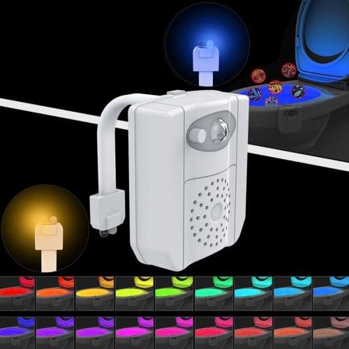 16-colors PIR Motion Sensor + Light Sensor UV Sterilization Aromatherapy LED Light