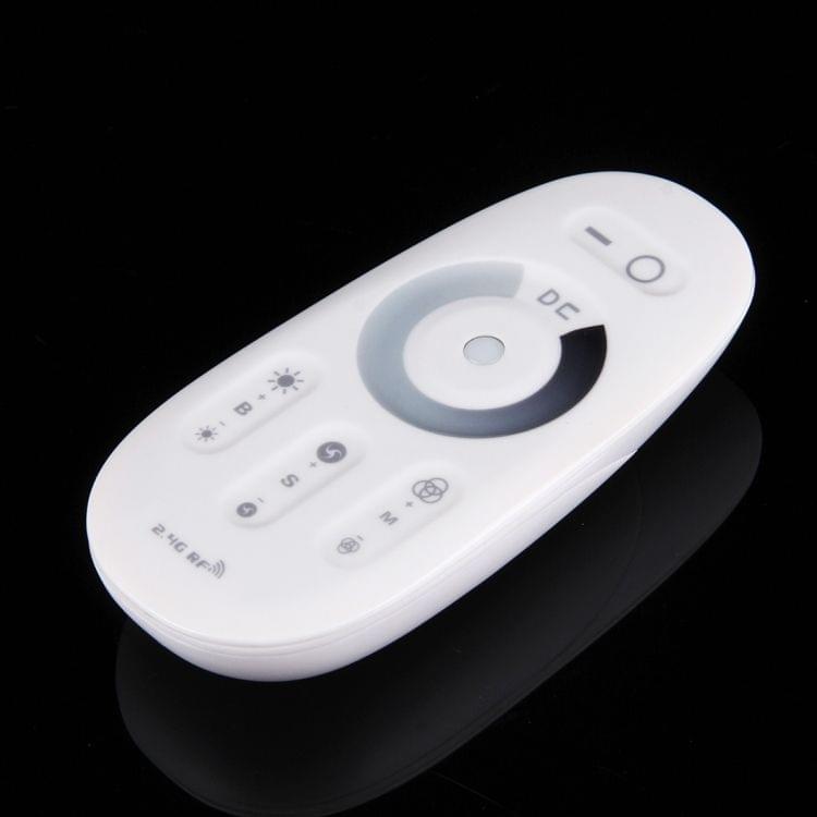 S301 Single Channel 2.4GHz RF Wireless LED Strip Controller with Wall Mount, Half-touch, 5 Keys, DC 12-24V 18A