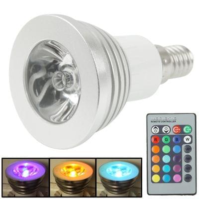 E14 3W RGB Flash LED Light Bulb