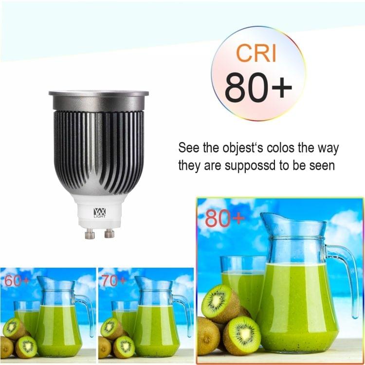 GX10 LED Spotlight Cup Highlight COB Bulb 7W AC 90-260V (Warm White)