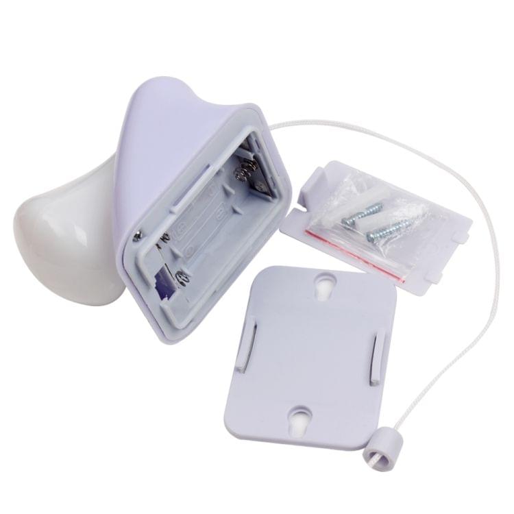 For Bedroom Corridor Toilet Wire Switch Portable Wall Mount Cabinet Lamp Night Light AAA Battery LED Bulb