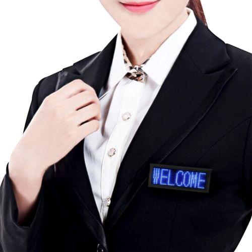 Rectangle LED Electronic Name Badge Mini LED Display