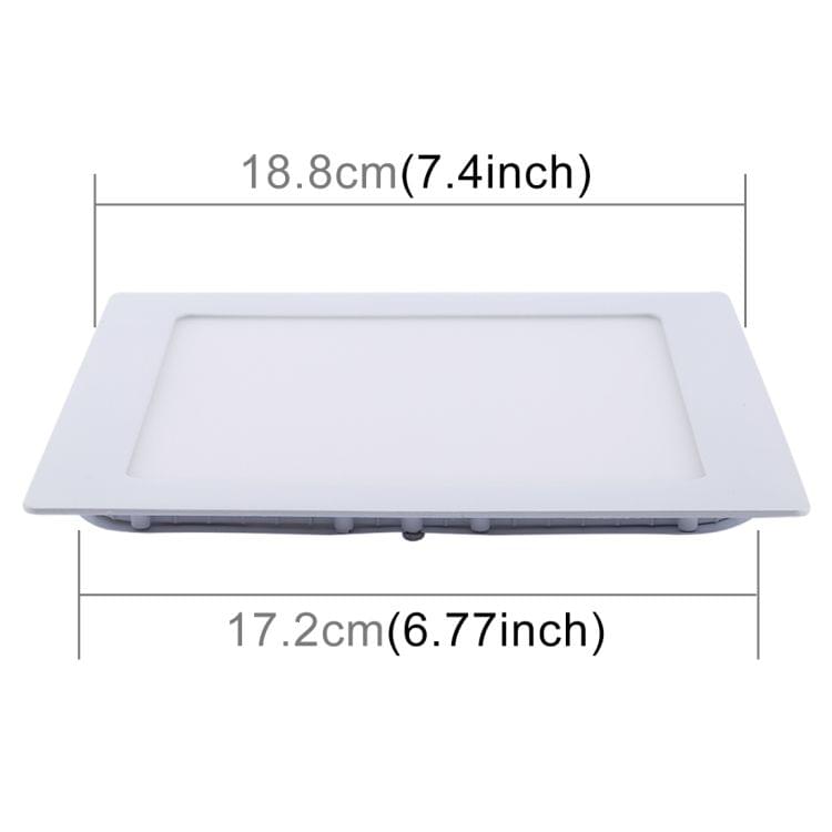 15W 19.6cm Square Panel Light Lamp with LED Driver