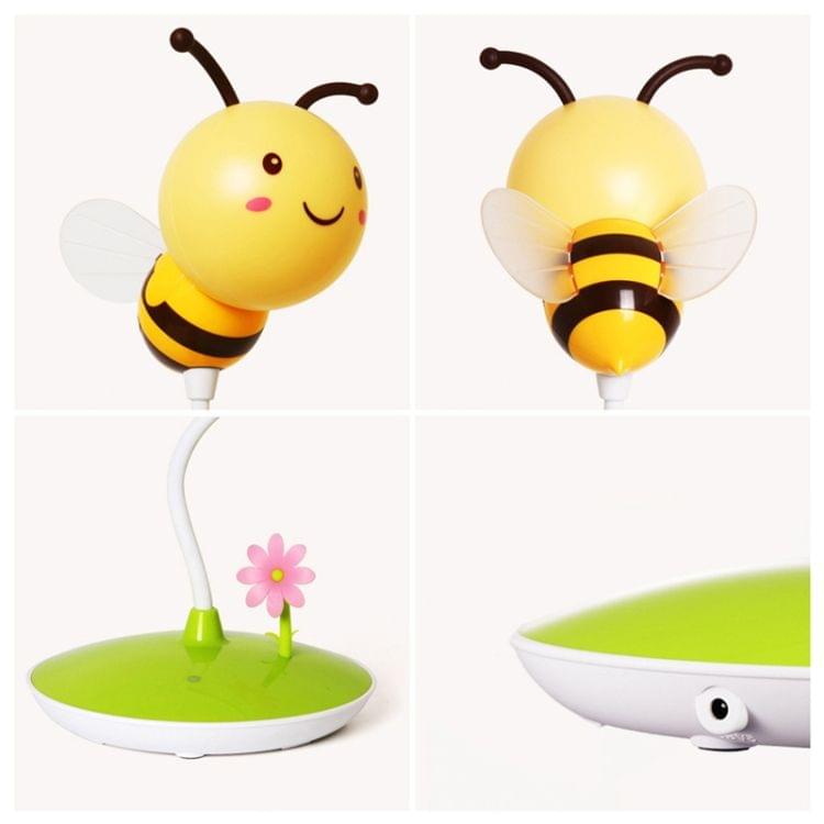 Bee Shape Touch Control USB Charging LED Energy-saving Night Light (Pink)