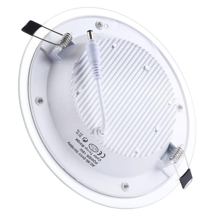 18W 20cm Round Glass Panel Light Lamp with LED Driver
