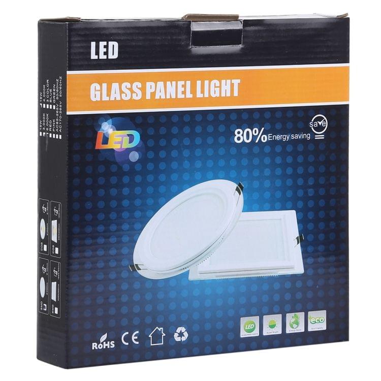 18W 20cm Round Glass Panel Light Lamp with LED Driver