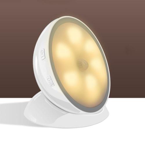 Creative LED Human Body Induction Smart Light for Room Bathroom Corridor Wardrobe(Yellow)
